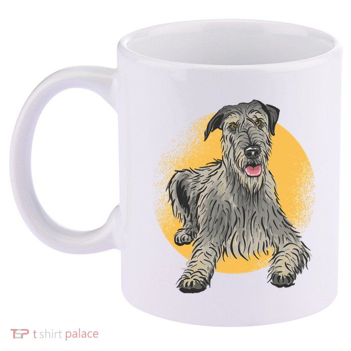 Cute Hound Dog 11oz C Handle Ceramic Mug