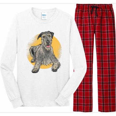 Cute Hound Dog Long Sleeve Pajama Set