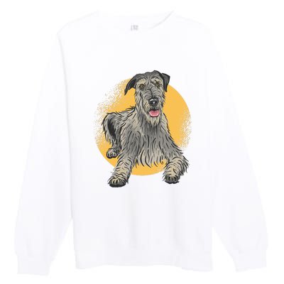 Cute Hound Dog Premium Crewneck Sweatshirt