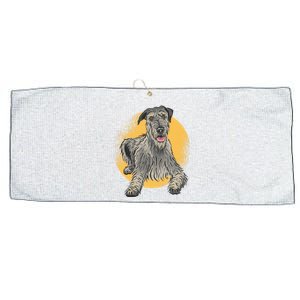 Cute Hound Dog Large Microfiber Waffle Golf Towel