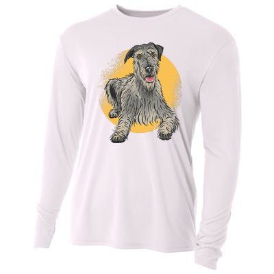 Cute Hound Dog Cooling Performance Long Sleeve Crew