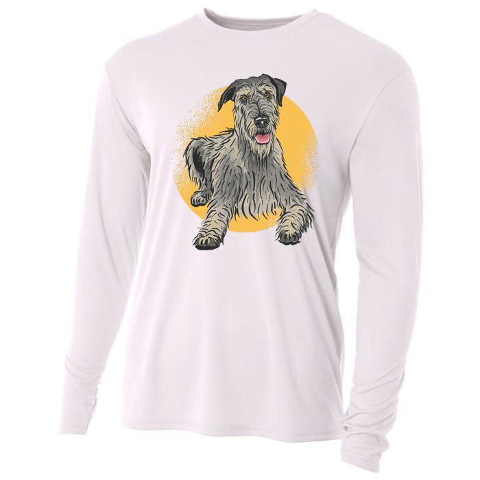 Cute Hound Dog Cooling Performance Long Sleeve Crew