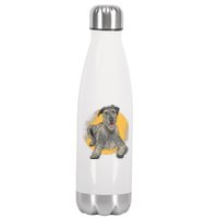 Cute Hound Dog Stainless Steel Insulated Water Bottle