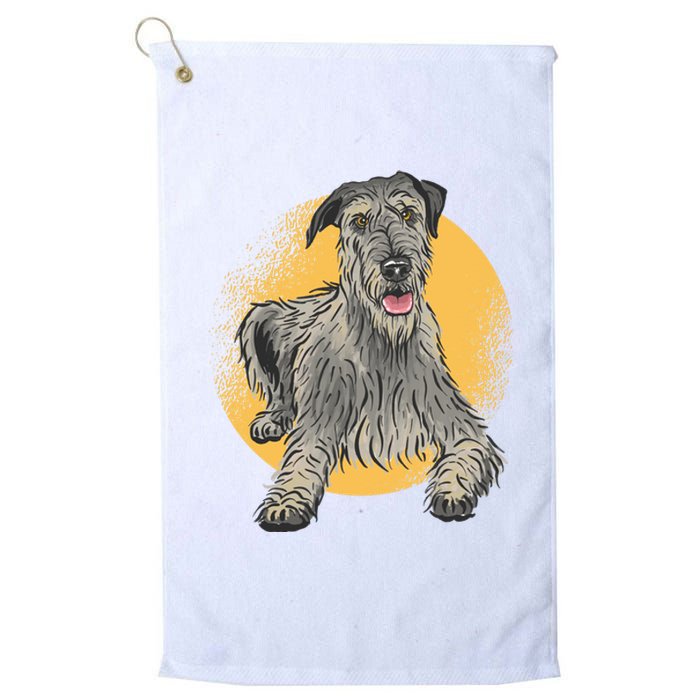 Cute Hound Dog Platinum Collection Golf Towel