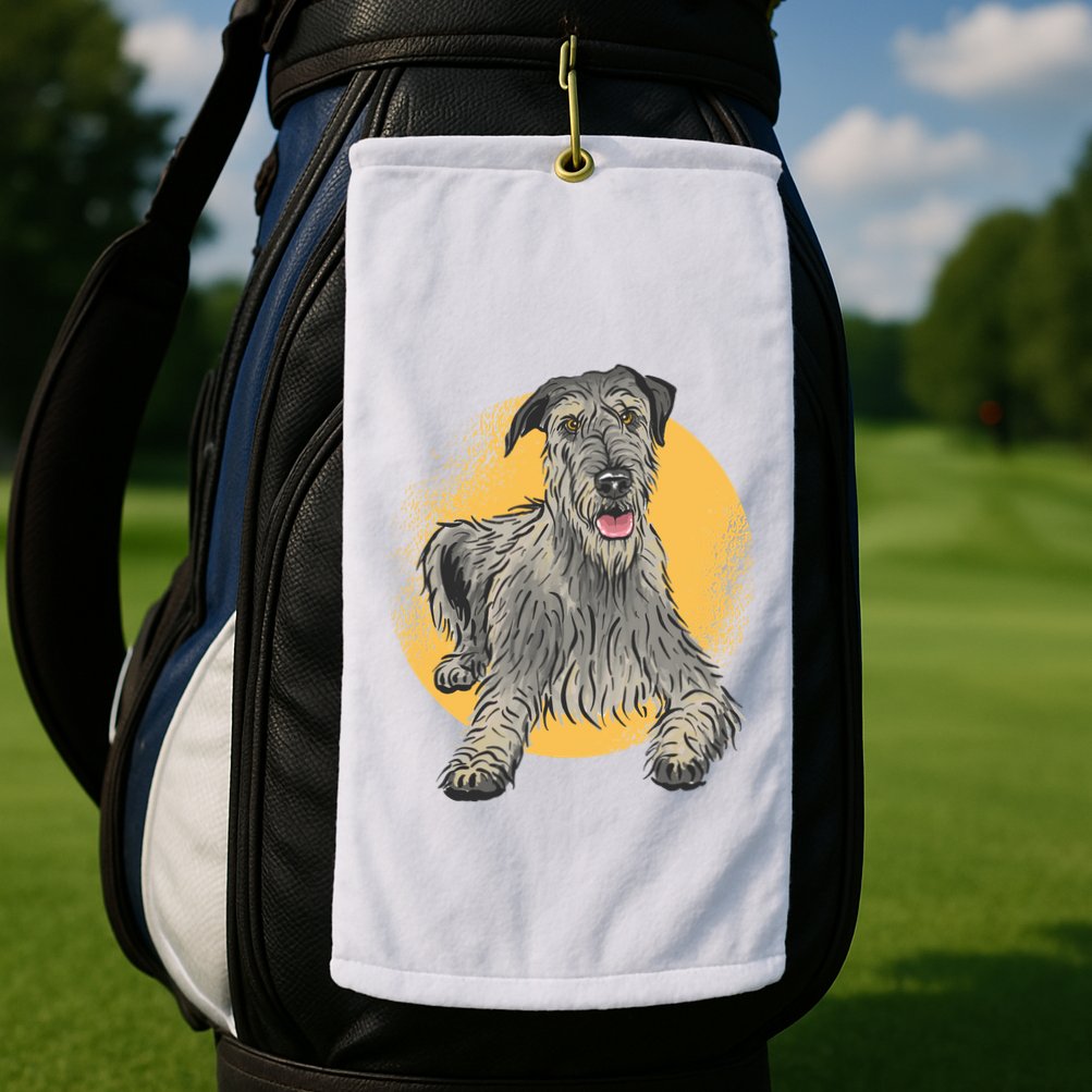 Cute Hound Dog Golf Towel