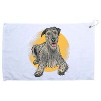 Cute Hound Dog Grommeted Golf Towel