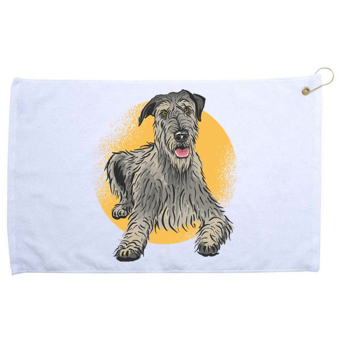 Cute Hound Dog Grommeted Golf Towel