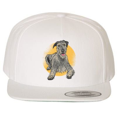 Cute Hound Dog Wool Snapback Cap