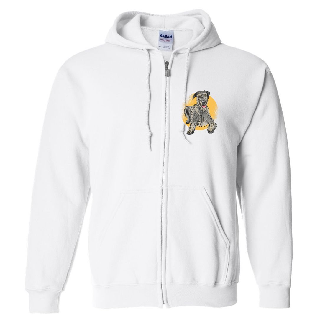 Cute Hound Dog Full Zip Hoodie