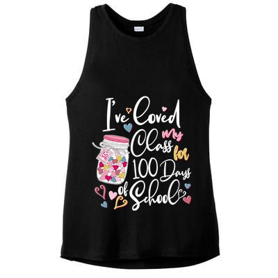 Cute I Loved My Class for 100 Days of School Valentine's Day Ladies PosiCharge Tri-Blend Wicking Tank