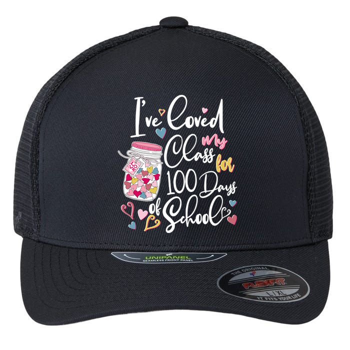 Cute I Loved My Class for 100 Days of School Valentine's Day Flexfit Unipanel Trucker Cap