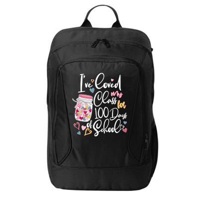 Cute I Loved My Class for 100 Days of School Valentine's Day City Backpack