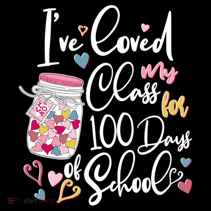 Cute I Loved My Class for 100 Days of School Valentine's Day 7-Panel Snapback Hat