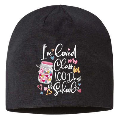 Cute I Loved My Class for 100 Days of School Valentine's Day Sustainable Beanie