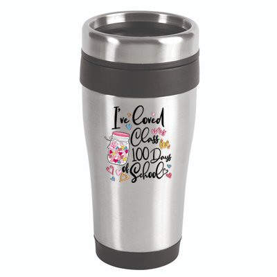 Cute I Loved My Class for 100 Days of School Valentine's Day 16oz Travel Tumbler
