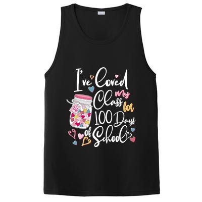 Cute I Loved My Class for 100 Days of School Valentine's Day PosiCharge Competitor Tank