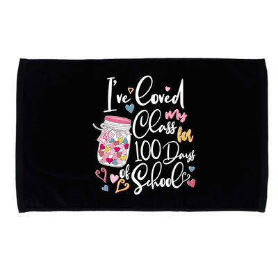 Cute I Loved My Class for 100 Days of School Valentine's Day Microfiber Hand Towel