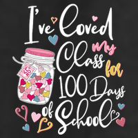 Cute I Loved My Class for 100 Days of School Valentine's Day Microfiber Hand Towel