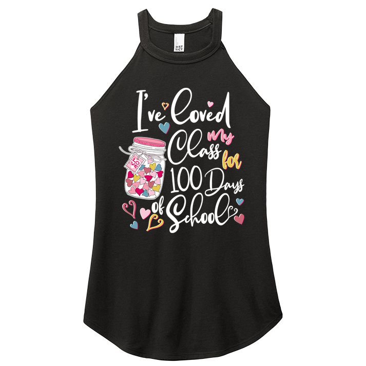 Cute I Loved My Class for 100 Days of School Valentine's Day Women's Perfect Tri Rocker Tank