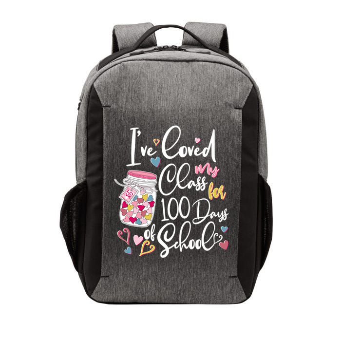 Cute I Loved My Class for 100 Days of School Valentine's Day Vector Backpack