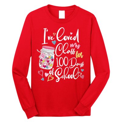 Cute I Loved My Class for 100 Days of School Valentine's Day Long Sleeve Shirt
