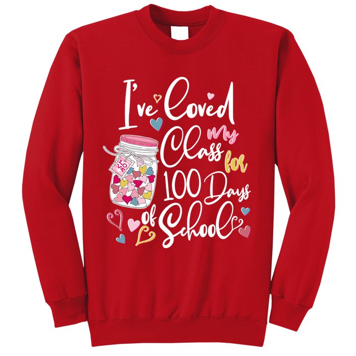 Cute I Loved My Class for 100 Days of School Valentine's Day Sweatshirt