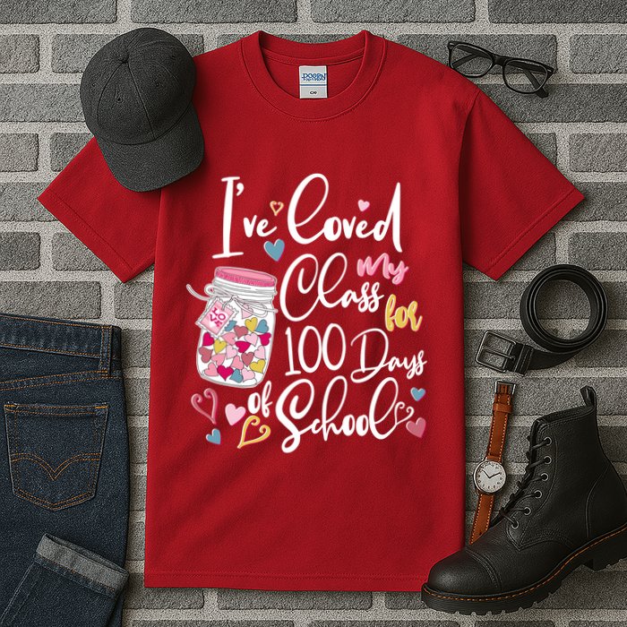 Cute I Loved My Class for 100 Days of School Valentine's Day Tall T-Shirt