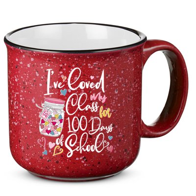 Cute I Loved My Class for 100 Days of School Valentine's Day 15oz Campfire Ceramic Mug