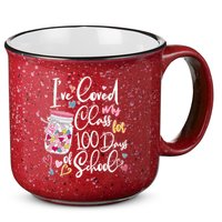 Cute I Loved My Class for 100 Days of School Valentine's Day 15oz Campfire Ceramic Mug