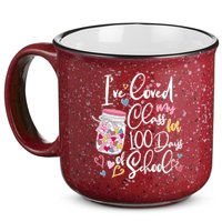 Cute I Loved My Class for 100 Days of School Valentine's Day 15oz Campfire Ceramic Mug