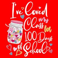 Cute I Loved My Class for 100 Days of School Valentine's Day 16 in Basic Backpack