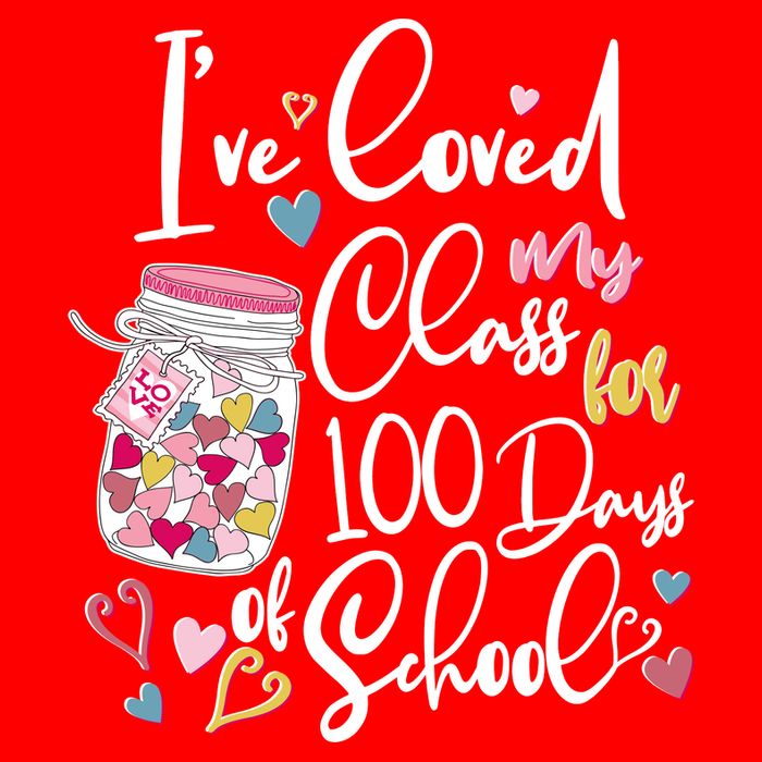 Cute I Loved My Class for 100 Days of School Valentine's Day 16 in Basic Backpack
