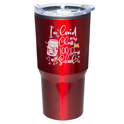 Cute I Loved My Class for 100 Days of School Valentine's Day Tumbler