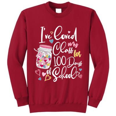 Cute I Loved My Class for 100 Days of School Valentine's Day Tall Sweatshirt