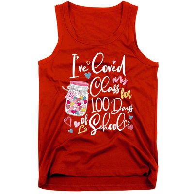 Cute I Loved My Class for 100 Days of School Valentine's Day Tank Top