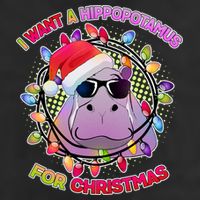 Cute I Want A Hippopotamus for Christmas Lights Adult Drive Performance Visor