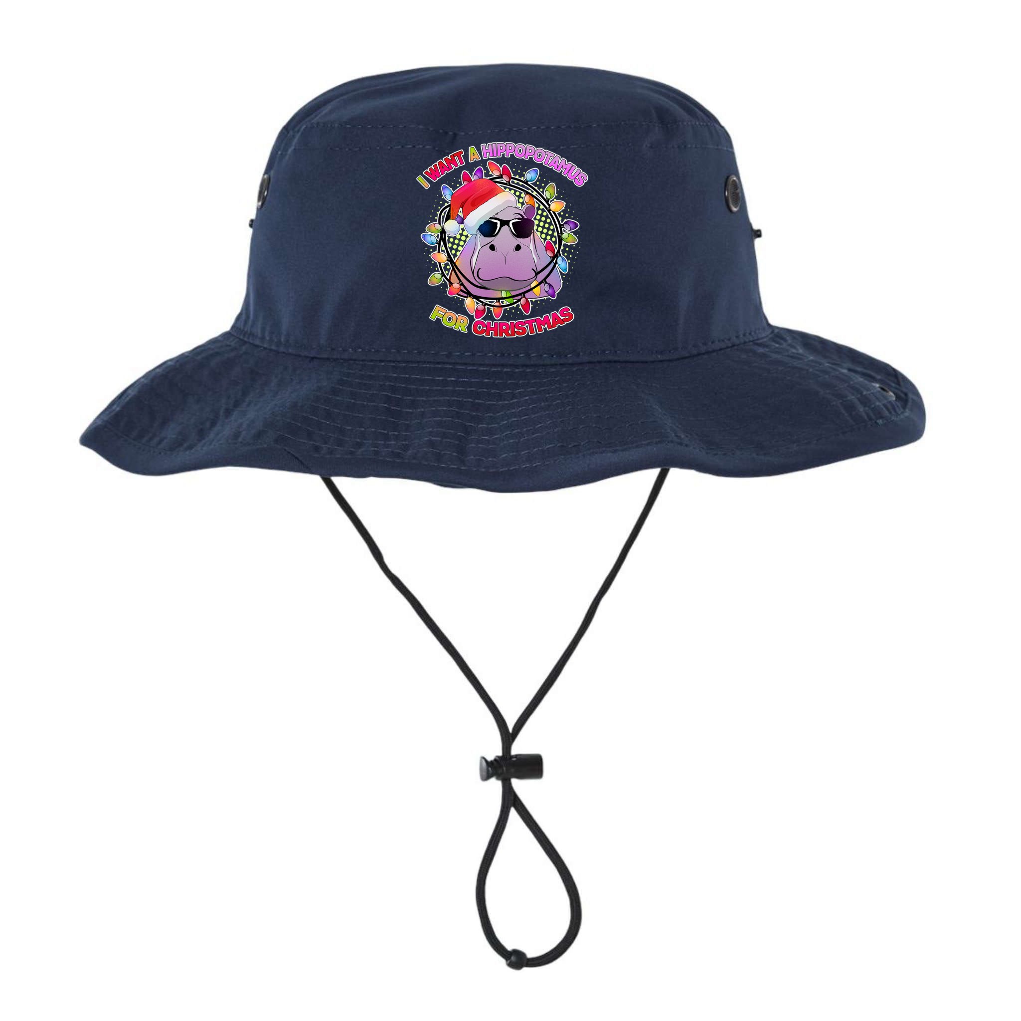Cute I Want A Hippopotamus for Christmas Lights Bucket Hat
