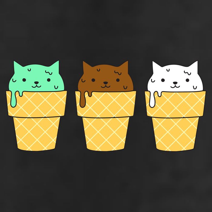 Cute Ice Cream Cat Flavors Adult Drive Performance Visor
