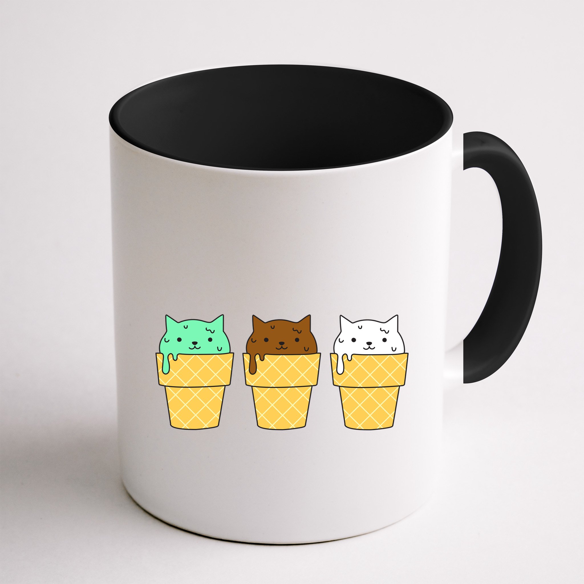 Cute Ice Cream Cat Flavors Mug