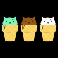 Cute Ice Cream Cat Flavors Mug