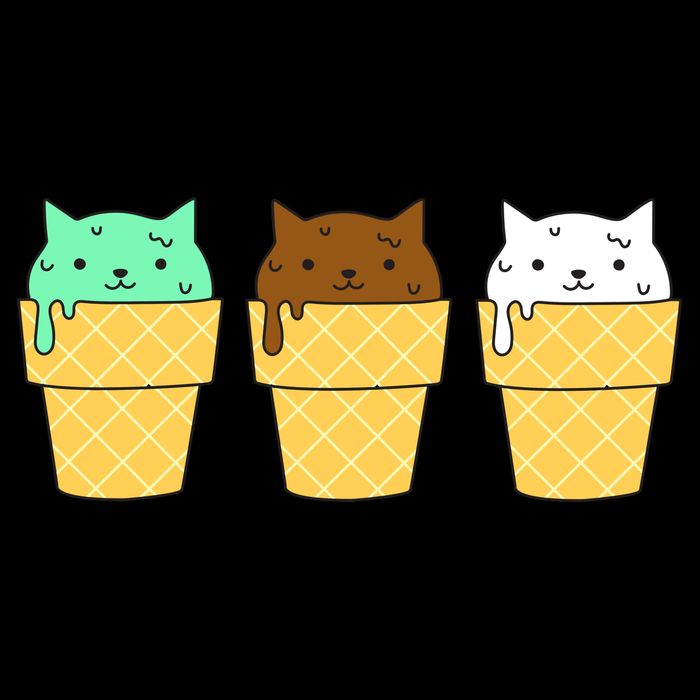 Cute Ice Cream Cat Flavors Mug