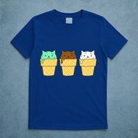 Cute Ice Cream Cat Flavors T-Shirt
