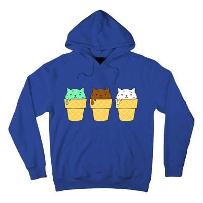 Cute Ice Cream Cat Flavors Tall Hoodie