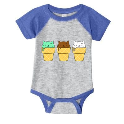 Cute Ice Cream Cat Flavors Infant Baby Jersey Bodysuit