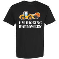 Cute I'm Digging Halloween Tractor Garment-Dyed Heavyweight T-Shirt