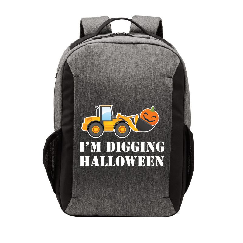 Cute I'm Digging Halloween Tractor Vector Backpack