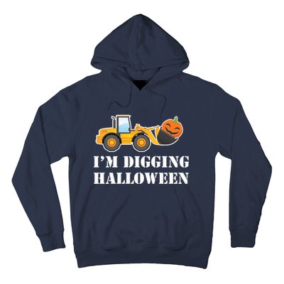 Cute I'm Digging Halloween Tractor Hoodie