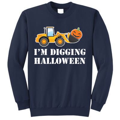 Cute I'm Digging Halloween Tractor Sweatshirt