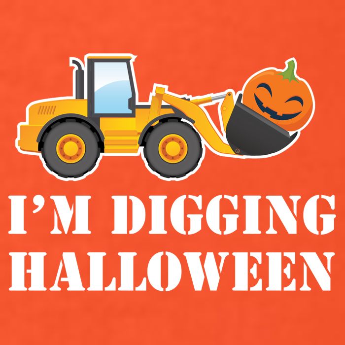 Cute I'm Digging Halloween Tractor Premium T-Shirt
