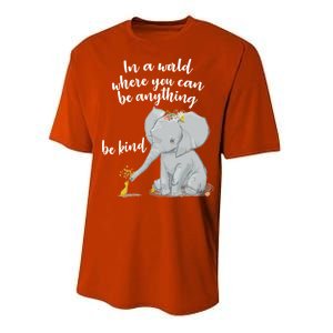 Cute Inspiring Be Anything Be Kind Performance Sprint T-Shirt